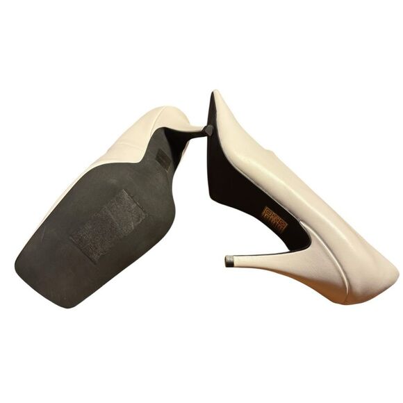 Jeffrey Campbell Women's Natalya Square Toe Pumps White Size 7.5 - Picture 5 of 8